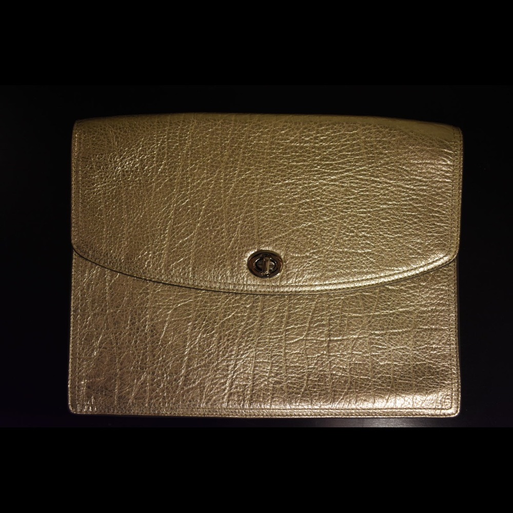 Coach Metallic Clutch
